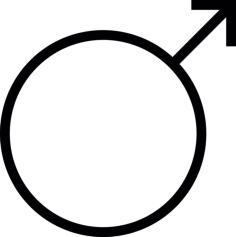 Male Gender Symbol Laser Cut Svg File, Free Vectors File